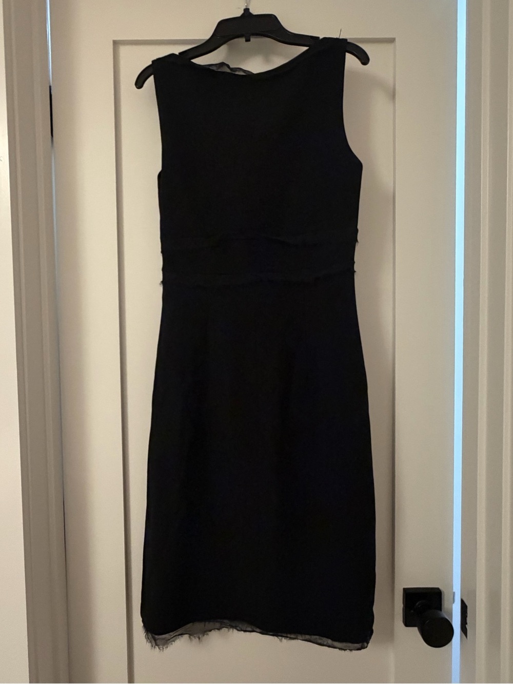 BCBGMaxAzria Black Sleeveless V neck Dress
